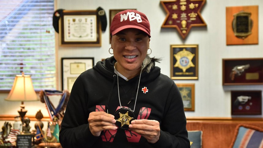 Lott says if something happens involving deputies or police officers that might be “somewhat controversial,” Staley will reach out to him with questions for and from her student-athletes.