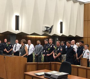 The Contra Costa County Fire Protection District Deputy Fire Chief posted when EMS Director Pat Frost recognized responders in front of the Board of Supervisors