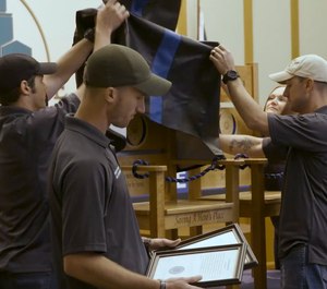 Saving a Hero's Place delivers “Honor Chairs,” each a unique design to remember fallen officers. (Photo/Patrick Shaver)