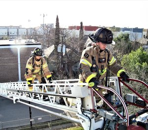 Put that firefighter on the tip! They will be in a better position (literally) than anyone else on the fireground to pick the targets and hit with better precision than the operator at the pedestal or an officer standing in the street yelling directions to the pedestal.
