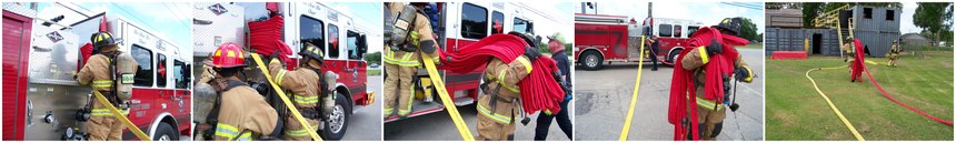 A second firefighter, the officer or the EO can deploy the 1¾-inch attack line. The attack line is to be removed as a shoulder bundle and carried to an area for its deployment. Be mindful to keep your bundle organized while removing it from the apparatus, and do not lay it on the ground too close to the structure, as it will create deployment difficulties and increase setup time.