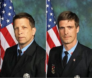 Lt. Christopher Leach and Senior Firefighter Jerry Fickes Jr. (Photo/Wilmington FD)