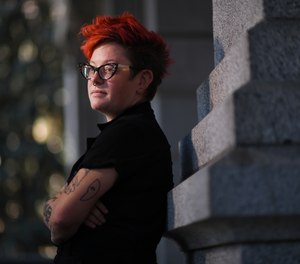 Z Williams stands for a portrait on Thursday, Aug. 31, 2023. Williams was jogging through Cheeseman park this summer and witnessed someone overdosing. Z had Narcan and attempted to administer it on the man, but he had already died.