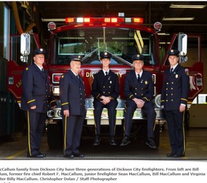 The MacCallums spoke of the bond between the members of the fire company and how they become like family.