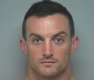 Dominic Socie was arrested after he allegedly walked around a Hilton Head restaurant asking women to show him their IDs.