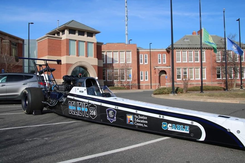 Thin Blue Line Motorsports revealed a dragster bears the dates of all officers lost to line of duty death and to suicide from January 1, 2008, to October 5, 2018.