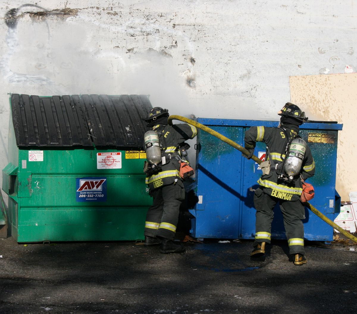 a dumpster fire