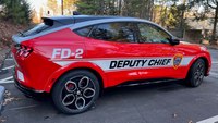 N.C. FD debuts first all-electric vehicle during holiday parade