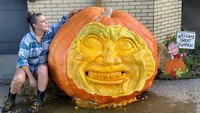 Photos: Pa. firefighter grows 1,177-pound pumpkin