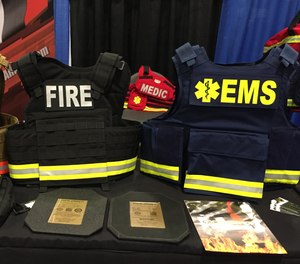 EMS ballistic vests are designed to trap the kinetic energy of a projectile and spread the energy over a larger surface area.