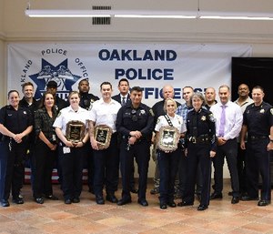 Paramedics Heidi Nishimoto, Mason Kinnard and Kristina Douglas, who work for Paramedics Plus, were each presented the Big Willie Whitley Citizenship Award. (Photo/Paramedics Plus Facebook)
