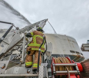 Private marine firefighting contractors and the Coast Guard are continuing to work on fire management after thermal imaging recorded some hot spots close to 1,000 degrees. (Photo/Jacksonville Fire)