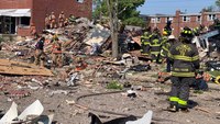1 killed, several trapped after multiple houses explode in Baltimore