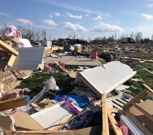 After getting his bearings, Darrell Jennings walked out his front door to see what kind of damage the tornado left behind. He wasn't prepared for what he saw next.