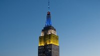 Empire State Building lights up for EMS Week