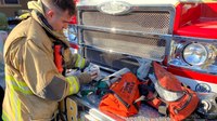 Photo of the Week: Phoenix medic uses 'FIDO' bag to resuscitate dog