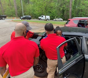 Our newly car seat-certified recruits showed their skills during a successful Saturday event.