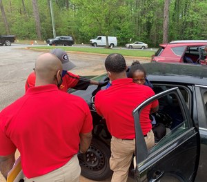 Our newly car seat-certified recruits showed their skills during a successful Saturday event.