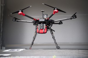 The drone carried a lightweight automated external defibrillator.