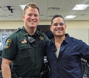 Deputy Josh Snow and Rafael Ayala Villalba.