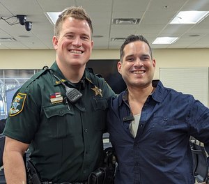 Deputy Josh Snow and Rafael Ayala Villalba.