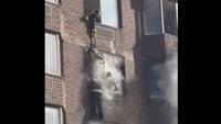 Video: FDNY firefighters rescue individuals from high-rise fire that injured 38