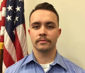 Firefighter-EMT Brett Wilson, 23, heard the crash and went to help. (Photo/Columbia Township, Columbia Station Information Page Facebook)