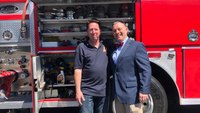 Firefighters in Fire Trucks Getting Ice Cream – Dave Emanuel