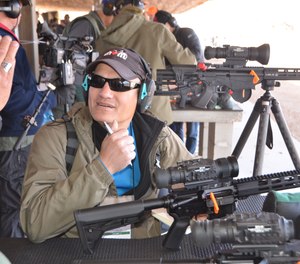 Lindsey got to steer rounds with a FLIR PTS536, a compact, weapon-mounted thermal sight with a shot-activated video recording. It proved to have enough sensitivity for shooting cold targets on a cold day.