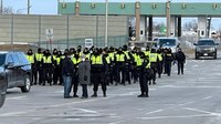 46 arrested in Canada near Detroit at border crossing protests
