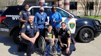 Boy, 8, gets police escort after he’s bullied while wearing cop uniform on career day
