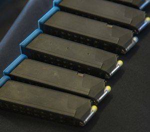 Force on Force 9mm rounds fit into standard magazines and fire in unmodified guns. For your agency, we recommend using dedicated training guns and magazines for safety. (Photo/Jeff Rose-Blackhawk)