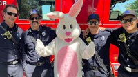Photo of the Week: Sacramento FD's Truck 10 teams up with the Easter Bunny