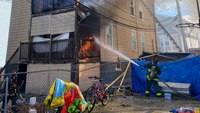 2 Boston firefighters burned battling heavy fire in Dorchester triple-decker