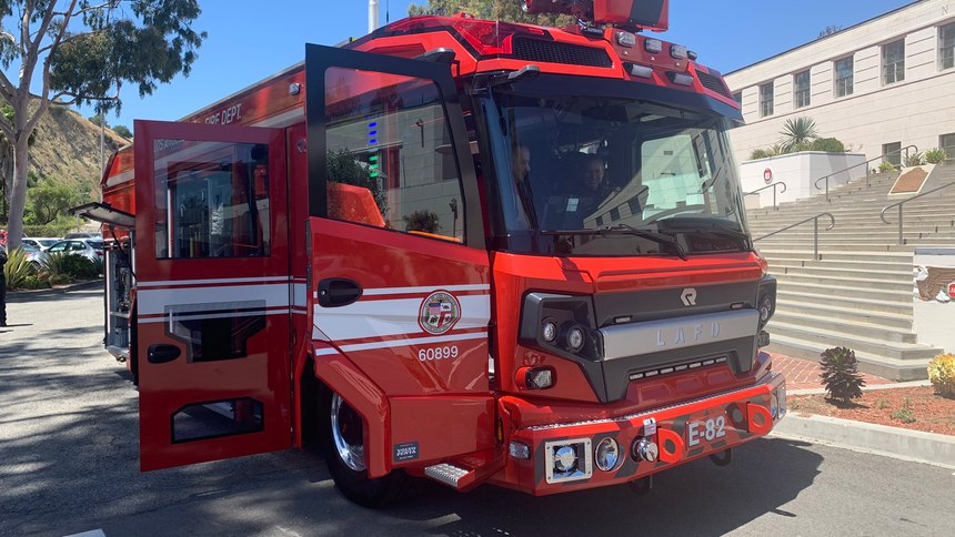 The City of Los Angeles Fire Department was the first fire department in the United States to purchase an electric fire engine, taking delivery of the hybrid Rosenbauer RTX in May 2022.