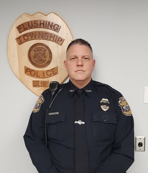 Flushing Township Police Officer Brian Farlin