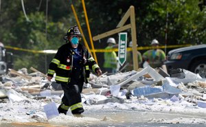 Farmington, Maine, is still working to rebuild its fire department after a propane gas explosion killed one firefighter and left five others in critical condition last fall. Image: AP photo/Robert F. Bukaty
