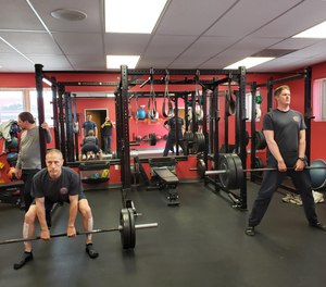 Modern and appropriate equipment for the station should include cardiovascular machines, functional training equipment (racks, bumper plates, bars, hex bars) kettlebells, dumbbells and the assorted exercise straps and bands necessary for firefighter fitness.