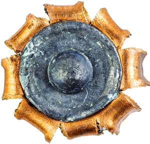 This .38 Special +P Hydra-Shok Deep bullet was recovered from calibrated gelatin covered in FBI Heavy Clothing, and shows the unique conical post of the new bullet. (Image courtesy of Federal Cartridge Corporation)