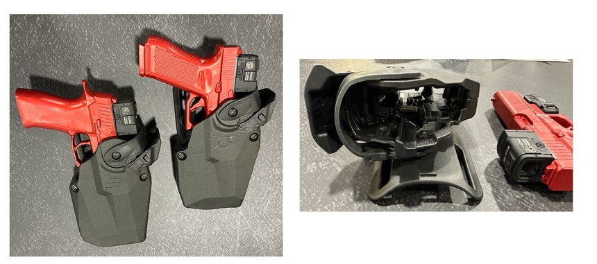 The Level 3 Safarivault has a much cleaner look than the 7TS – all of the springs and other working parts were moved inside the holster body, which now is much more rigid.