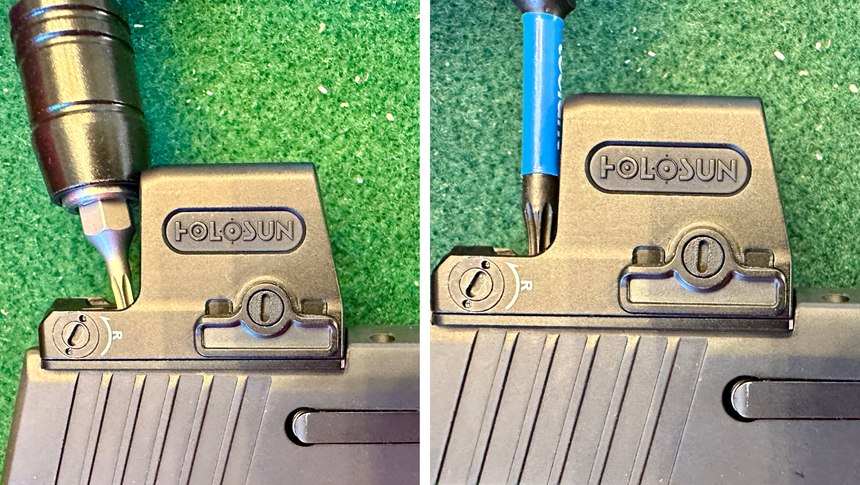An extension bit will let you get into tighter areas without having to angle the driver.