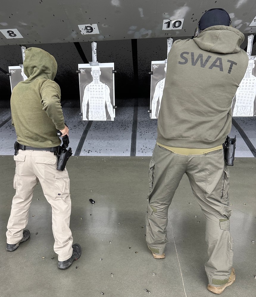Warm up drill using the dot drill paper on a standard target.