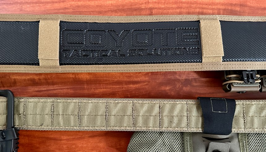 Figure 3: The back of the G-Code and Orion battle belts. Note the four built-in keepers.