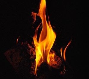 The fire triangle represents the three components that fires need to exist: heat, oxygen and fuel. If one of these components is missing, a fire can’t ignite.