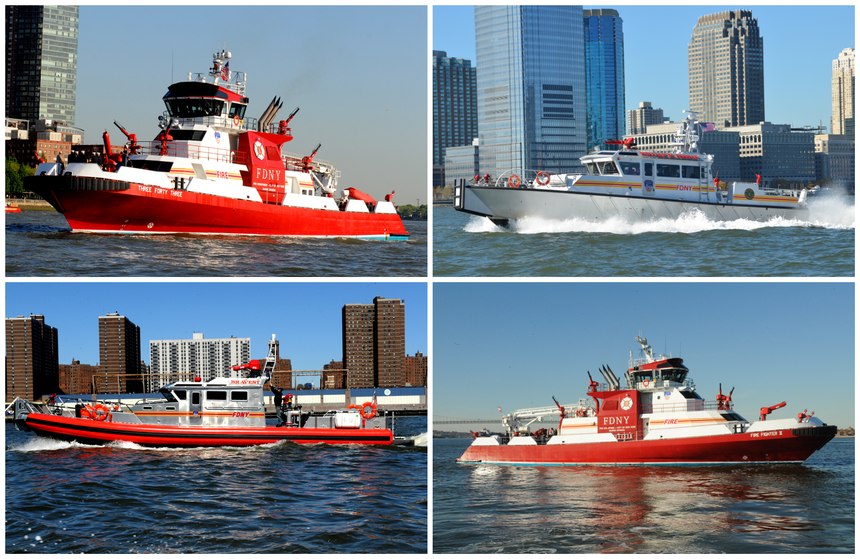 FDNY’s four fireboats in active service include Three Forty Three, which features the Harbor’s inter-agency command and control platform; Feehan, Fire Fighter II and Bravest.