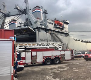 More than 40 firefighters in 16 fire vehicles brought the blaze under control. (Photo/ New Orleans Fire Department)