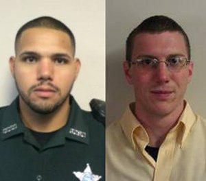 Sgt. Noel Ramirez, left, and Deputy Taylor Lindsey were killed while getting food at the Ace China restaurant.