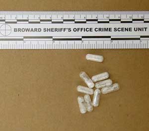 This photo made available by the Broward (Fla.) Sheriff's Office shows confiscated vials of flakka. This emerging drug can alter brain chemistry in such a way that users can't control their thoughts and it can increase adrenalin.