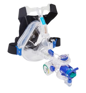 A CPAP/BiLevel device like Mercury Medical's Flow-Safe II Plus BiLevel helps meet the patient's flow demand.
