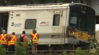 Video: NYC train derailment leaves 13 passengers injured